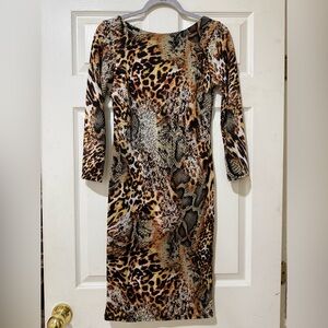 Sagrario Leopard Print Dress